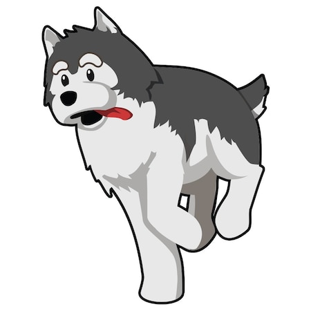 Signmission Alaskan Malamute Dog Decal, Dog Lover Decor Vinyl Sticker D-12-Alaskan Malamute